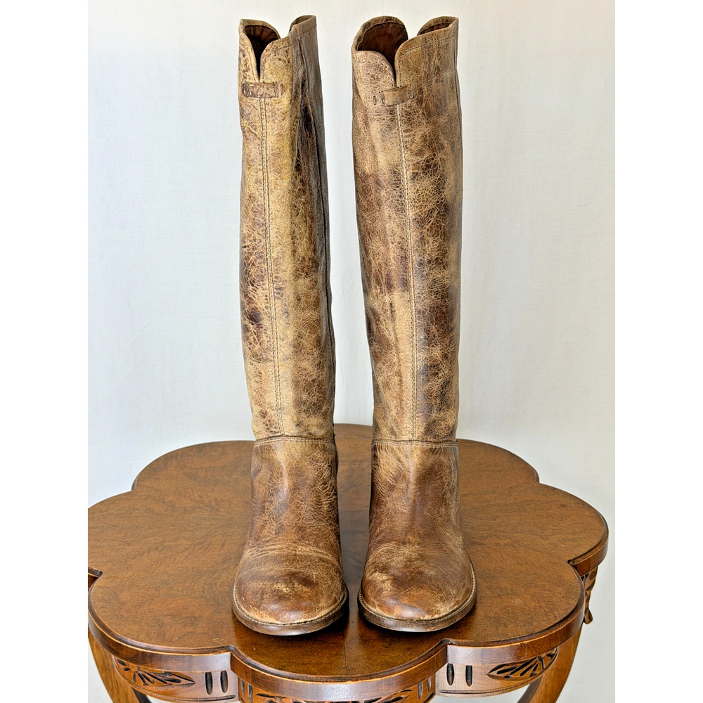 NIB Diba True Week Day 17" Tall Distressed Leather Riding Boot Womens 9.5 #0316 - Picture 2 of 11
